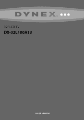 Dynex DX-32L100A13 User Manual (English)