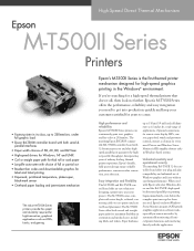 Epson M-T500II Product Data Sheet