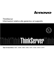 Lenovo ThinkServer TS430 (Italian) Warranty and Support Information