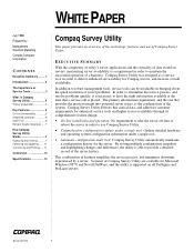 HP ProLiant 6500 Compaq Survey Utility