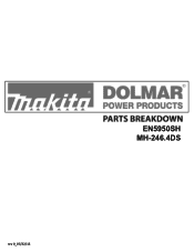 Makita EN5950SH Makita 135544-2 Parts Breakdown attachment from the EN5950SH and MH-246.4