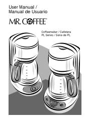 Mr. Coffee PL13 User Manual