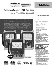 Fluke 190-104 Fluke 190-Series II 4-Channel ScopeMeters Product Datasheet