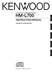 Kenwood HM-L700 User Manual