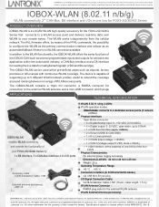Lantronix Mobility Accessories IOBOX-WLAN Product Brief