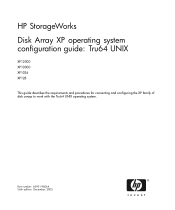 HP XP1024 HP StorageWorks Disk Array XP operating system configuration guide: Tru64 UNIX (A5951-96064, December, 2005)