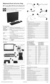 Compaq Elite 8300 Illustrated Parts & Service Map Elite 8300 All-in-One Business PC