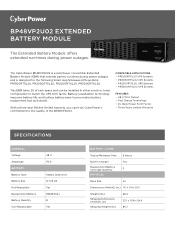 CyberPower BP48VP2U02 Datasheet