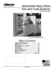 Dacor EO227 Use & Care Manuals