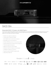 Marantz SACD 30n Information Sheet