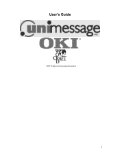 Oki OKIOFFICE87 Unimessage Pro User's Guide