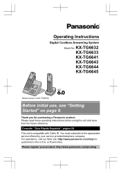 Panasonic KX-TG664 Operating Instructions