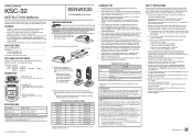 Kenwood KSC-32 Instruction Manual