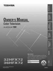 Toshiba 36HFX72 Owners Manual