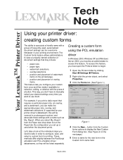 Lexmark Forms Printer 2390 002 Tech Notes