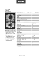 Miele CS 1012-2 LP Product sheet