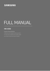 Samsung HW-A550/ZA User Manual