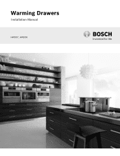 Bosch HWD5751UC Installation Instructions