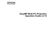 Epson 1781W Operation Guide - EasyMP Multi PC Projection v2.10