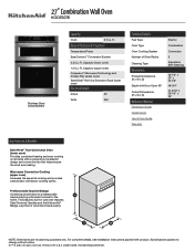 KitchenAid KOCE507ESS Specification Sheet