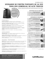 LiftMaster CSW24UL CSW24UL Product Guide - Spanish