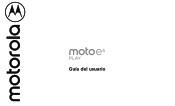 Motorola moto e5 play Guia del usuario
