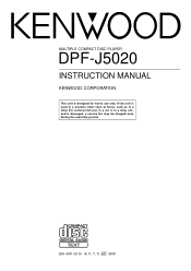Kenwood DPF-J5020 User Manual