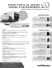 LiftMaster 8160W 8160W Product Guide French