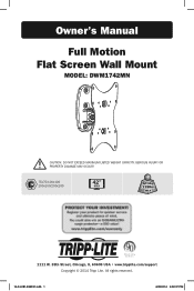 Tripp Lite DWM1742MN Owners Manual for DWM1742MN Display Mount English