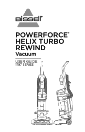 Bissell PowerForce Helix Turbo Rewind Upright Vacuum 1797 User Guide