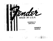 Fender Bassman 70 Owner Manual