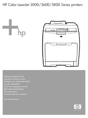 HP 3800dn HP Color LaserJet 3000, 3600, 3800 Series Printers Getting Started Guide