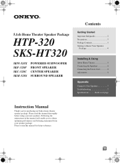 Onkyo HTP-320 Owner Manual