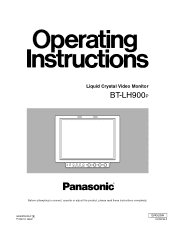 Panasonic BTLH900A BTLH900A User Guide