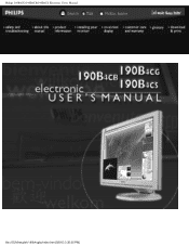 Philips 190B4CB User manual