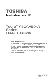 Toshiba Tecra A50-ASMBNX4 Windows 8.1 User's Guide for Tecra A50/W50-A Series