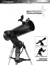 Celestron SkyProdigy 70 Computerized Telescope SkyProdigy Series Manual (Italian)