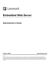 Lexmark CS517 Embedded Web Server Administrator s Guide