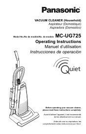 Panasonic MCUG725 MCUG725 User Guide
