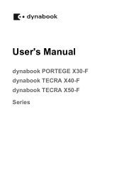 Toshiba Tecra X40 User Guide 1