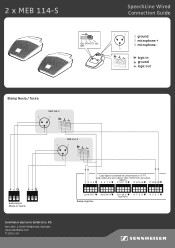 Sennheiser MEB 114 Connection Guide 2x MEB 114-S with Biamp Nexia / Tesira