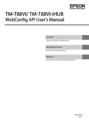 Epson TM-T88VI-i Users Manual - WebConfig API