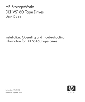 HP VS160 HP StorageWorks DLT VS160 Tape Drives User Guide (September 2005)