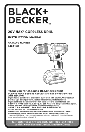 Black & Decker LDX120PK Instruction Manual