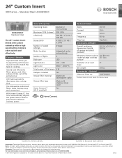 Bosch HUI34253UC Product Spec Sheet