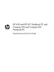 Compaq 435 Maintenance and Service Guide
