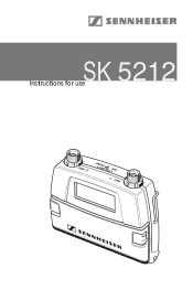 Sennheiser SK 5212 Instructions for use