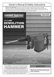 Harbor Freight Tools 62402 User Manual