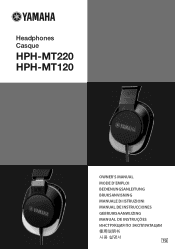 Yamaha HPH-MT220 HPH-MT220/HPH-MT120 Owners Manual