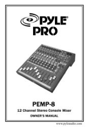 Pyle PEMP8 PEMP8 Manual 1